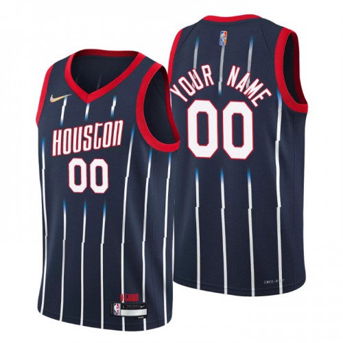 Houston Rockets Custom Men's Navy 2021/22 Swingman Jersey - City Edition cheap jerseys for sale - CheapJerseys.Shop
