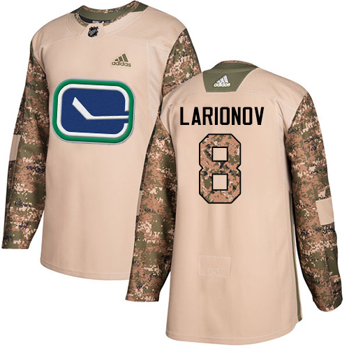 Vancouver Canucks #8 Igor Larionov Camo Authentic 2017 Veterans Day Stitched Jersey Men's cheap jerseys for sale - CheapJerseys.Shop