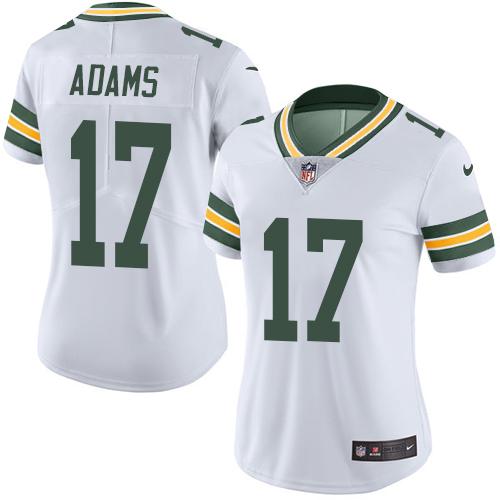 Packers #17 Davante Adams White Women's Stitched Vapor Untouchable Limited Jersey cheap jerseys for sale - CheapJerseys.Shop