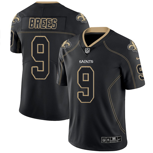 Saints #9 Drew Brees Lights Out Black Men's Stitched Limited Rush Jersey cheap jerseys for sale - CheapJerseys.Shop