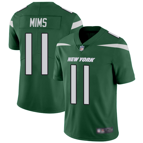 New York Jets #11 Denzel Mim Green Team Color Men's Stitched Vapor Untouchable Limited Jersey Men's cheap jerseys for sale - CheapJerseys.Shop