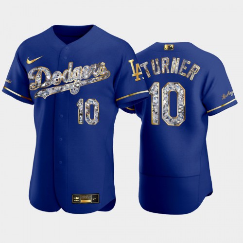 Los Angeles Los Angeles Dodgers #10 Justin Turner Men's Diamond Edition Jersey - Royal Men's cheap jerseys for sale - CheapJerseys.Shop