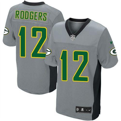 Packers #12 Aaron Rodgers Grey Shadow Youth Stitched Elite Jersey cheap jerseys for sale - CheapJerseys.Shop