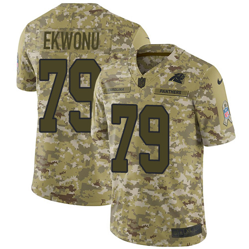 Panthers #79 Ikem Ekwonu Camo Men's Stitched Limited 2018 Salute To Service Jersey cheap jerseys for sale - CheapJerseys.Shop