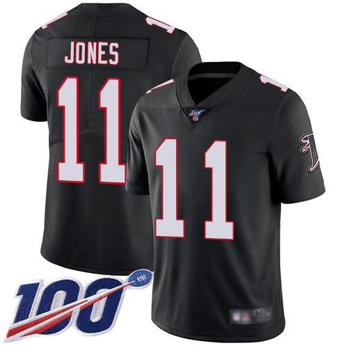 Atlanta Falcons #11 Julio Jones Black Alternate Youth Stitched 100th Season Vapor Limited Jersey Youth cheap jerseys for sale - CheapJerseys.Shop