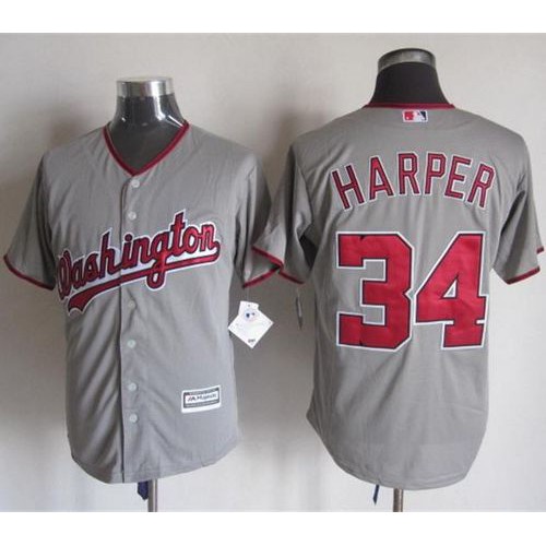 Washington Nationals #31 Max Scherzer Grey New Cool Base Stitched Jersey Men's cheap jerseys for sale - CheapJerseys.Shop