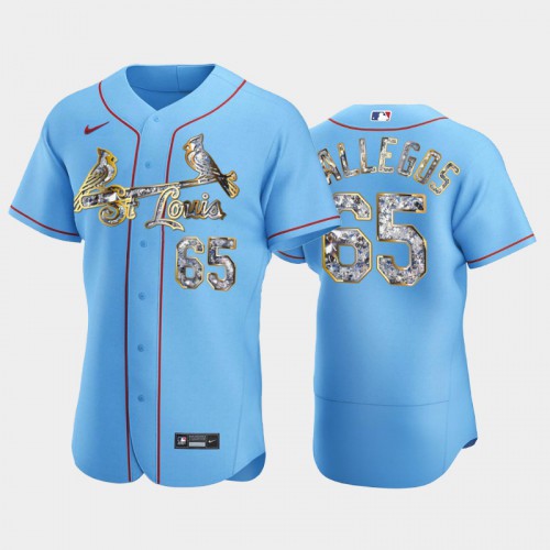 St.Louis St.Louis Cardinals #65 Giovanny Gallegos Men's Diamond Edition Jersey - Blue Men's cheap jerseys for sale - CheapJerseys.Shop