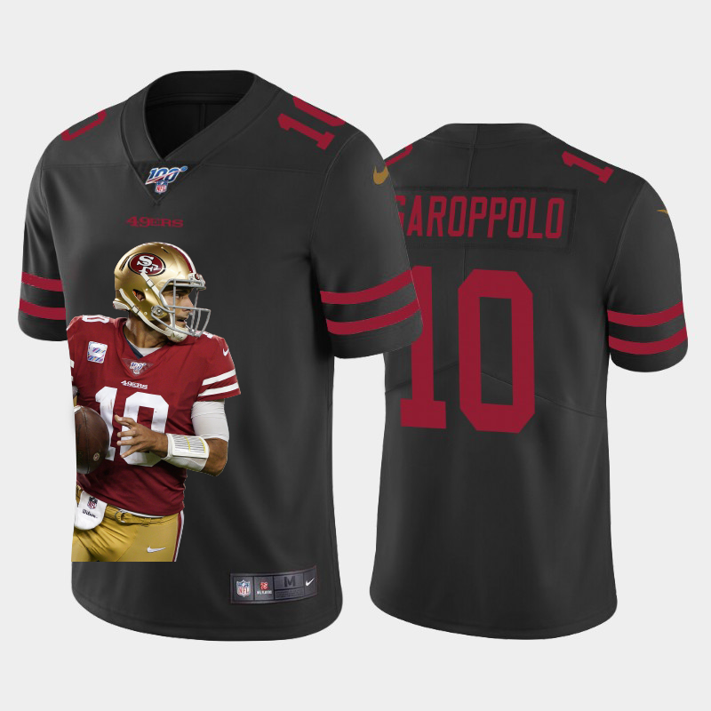 San Francisco 49ers #10 Jimmy Garoppolo Team Hero Vapor Limited 100 Jersey Black cheap jerseys for sale - CheapJerseys.Shop