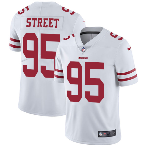 San Francisco 49ers #95 Kentavius Street White Men's Stitched Vapor Untouchable Limited Jersey Men's cheap jerseys for sale - CheapJerseys.Shop