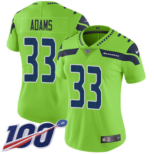 Seahawks #33 Jamal Adams Green Women's Stitched Limited Rush 100th Season Jersey cheap jerseys for sale - CheapJerseys.Shop