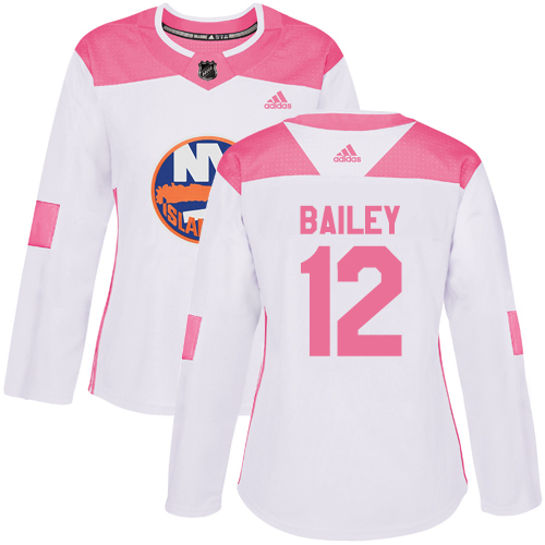 New York Islanders #12 Josh Bailey White/Pink Authentic Fashion Women's Stitched Jersey Womens cheap jerseys for sale - CheapJerseys.Shop
