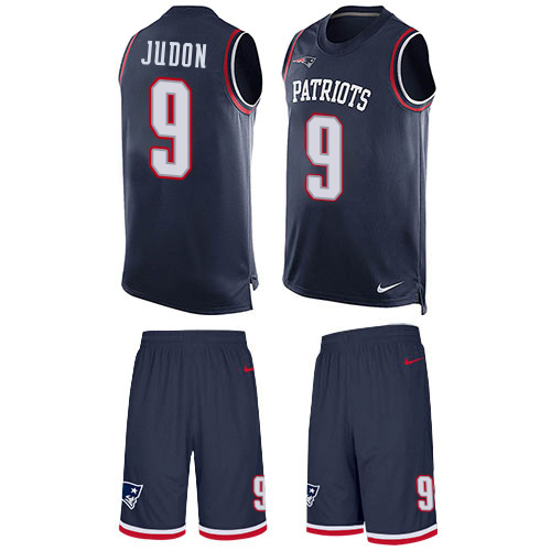 Patriots #9 Matt Judon Navy Blue Team Color Men's Stitched Limited Tank Top Suit Jersey cheap jerseys for sale - CheapJerseys.Shop