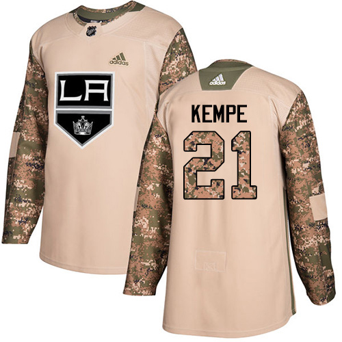 Los Angeles Kings #21 Mario Kempe Camo Authentic 2017 Veterans Day Stitched Jersey Men's cheap jerseys for sale - CheapJerseys.Shop