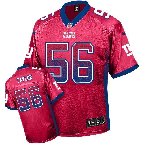 Giants #56 Lawrence Taylor Red Alternate Men's Stitched Elite Drift Fashion Jersey cheap jerseys for sale - CheapJerseys.Shop