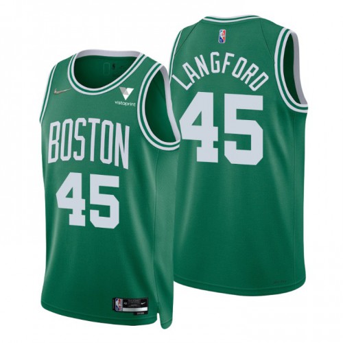 Boston Celtics #45 Romeo Langford Green Mens 2021-22 75th Anniversary Diamond Swingman Jersey - Icon Edition Mens cheap jerseys for sale - CheapJerseys.Shop
