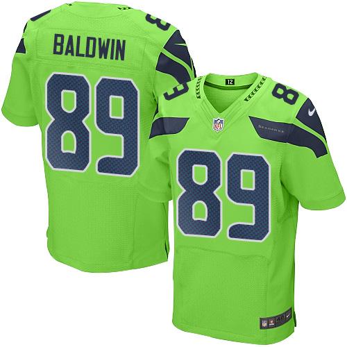 Seattle Seahawks #89 Doug Baldwin Green Men's Stitched Elite Rush Jersey Men's cheap jerseys for sale - CheapJerseys.Shop