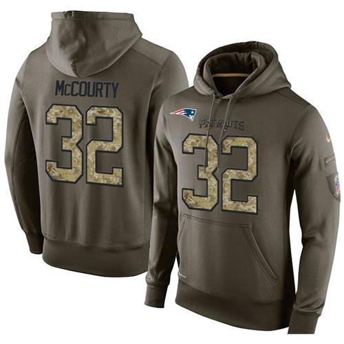 Men's New England Patriots #32 Devin McCourty Stitched Green Olive Salute To Service KO Performance Hoodie cheap jerseys for sale - CheapJerseys.Shop