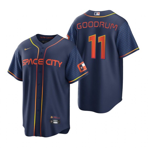 Houston Houston Astros #11 Niko Goodrum Navy Men's Game 2022 City Connect Jersey Men's cheap jerseys for sale - CheapJerseys.Shop