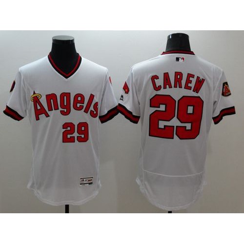 Los Angeles Angels of Anaheim #29 Rod Carew White Flexbase Authentic Collection Cooperstown Stitched Jersey Men's cheap jerseys for sale - CheapJerseys.Shop