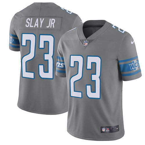 Detroit Lions #23 Darius Slay Jr Gray Youth Stitched Limited Rush Jersey Youth cheap jerseys for sale - CheapJerseys.Shop