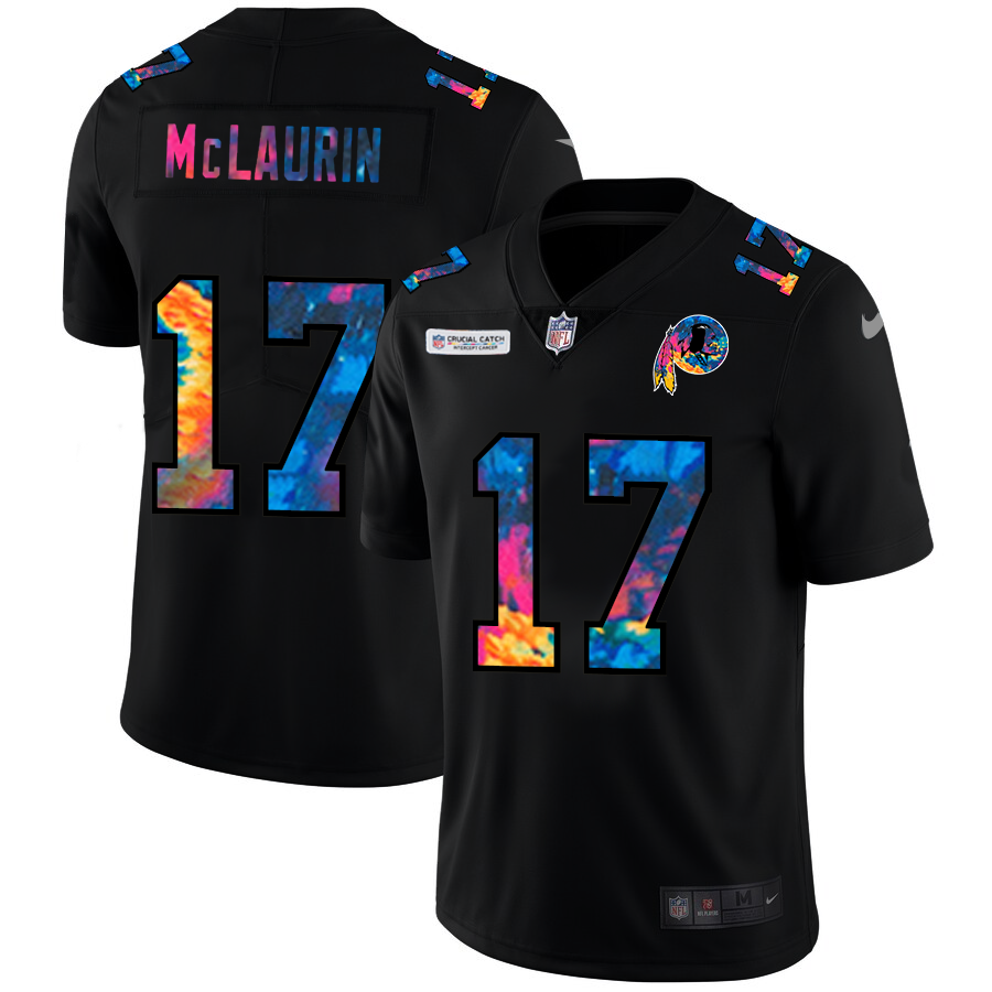 Washington Commanders #17 Terry McLaurin Men's Multi-Color Black 2020 Crucial Catch Vapor Untouchable Limited Jersey cheap jerseys for sale - CheapJerseys.Shop