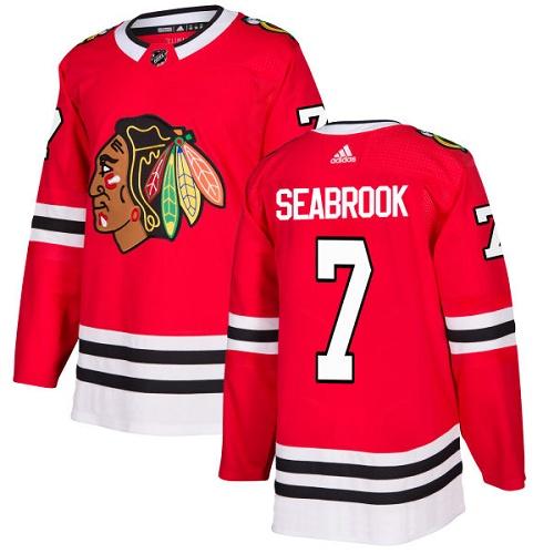 Chicago Blackhawks #7 Brent Seabrook Red Home Authentic Stitched Youth Jersey Youth cheap jerseys for sale - CheapJerseys.Shop