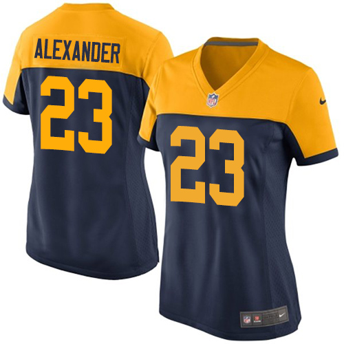 Packers #23 Jaire Alexander Navy Blue Alternate Women's Stitched New Limited Jersey cheap jerseys for sale - CheapJerseys.Shop