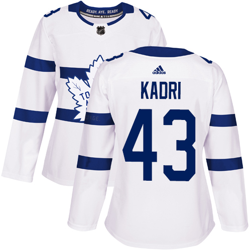 Maple Toronto Maple Leafs #43 Nazem Kadri White Authentic 2018 Stadium Series Women's Stitched Jersey Womens cheap jerseys for sale - CheapJerseys.Shop
