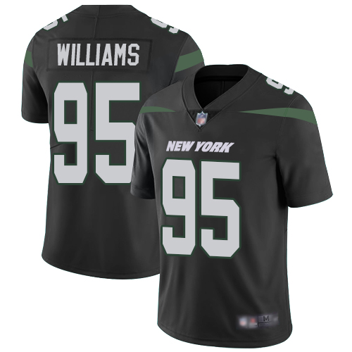 New York Jets #95 Quinnen Williams Black Alternate Men's Stitched Vapor Untouchable Limited Jersey Men's cheap jerseys for sale - CheapJerseys.Shop