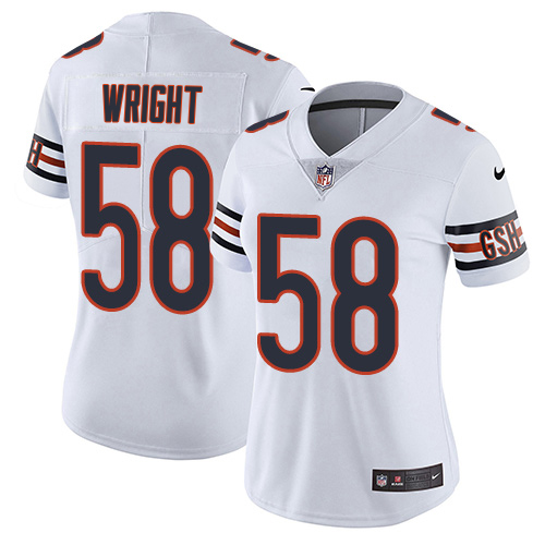 Bears #58 Darnell Wright White Women's Stitched Vapor Untouchable Limited Jersey cheap jerseys for sale - CheapJerseys.Shop