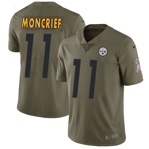 Pittsburgh Steelers #11 Donte Moncrief Olive Men's Stitched Limited 2017 Salute to Service Jersey Men's cheap jerseys for sale - CheapJerseys.Shop