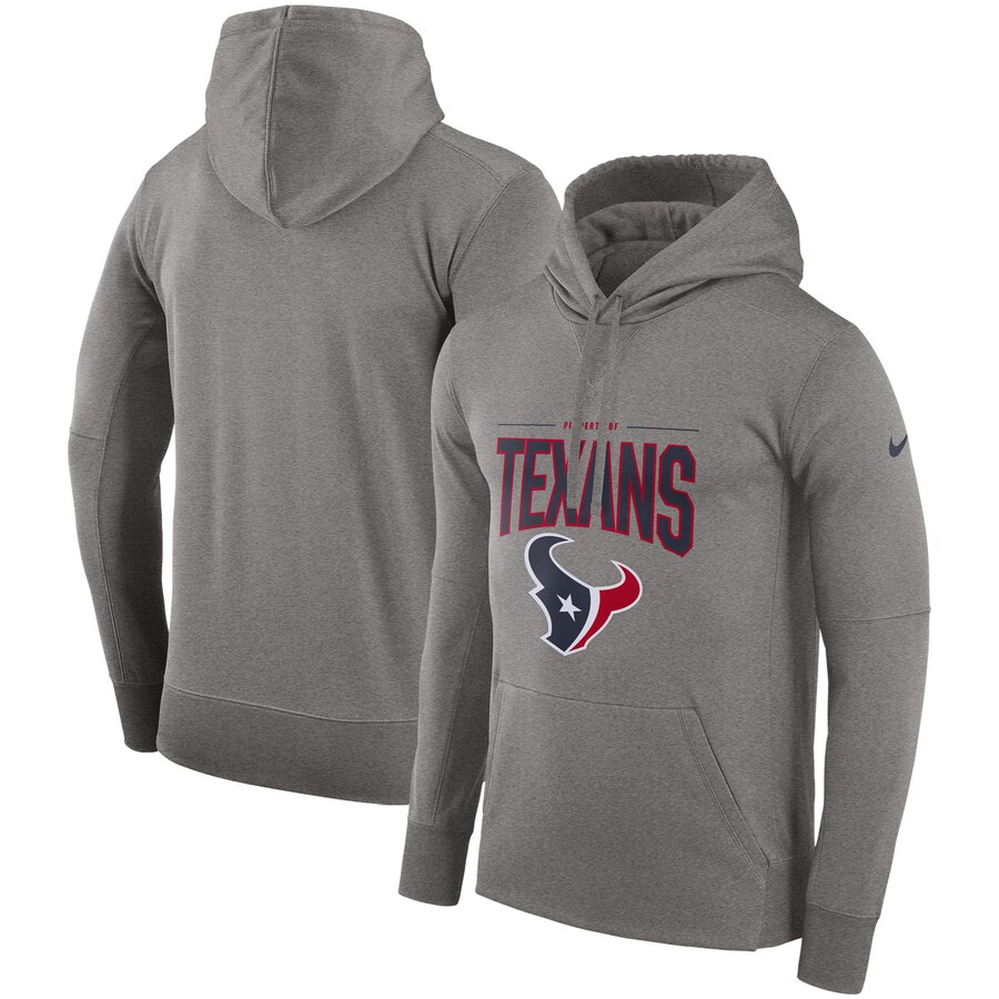 Houston Texans Sideline Property Of Performance Pullover Hoodie Gray cheap jerseys for sale - CheapJerseys.Shop