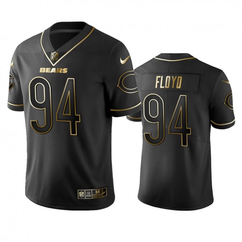Chicago Bears #94 Leonard Floyd Black Golden Limited Edition Stitched Jersey Men's cheap jerseys for sale - CheapJerseys.Shop
