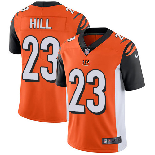Bengals #23 Daxton Hill Orange Alternate Men's Stitched Vapor Untouchable Limited Jersey cheap jerseys for sale - CheapJerseys.Shop