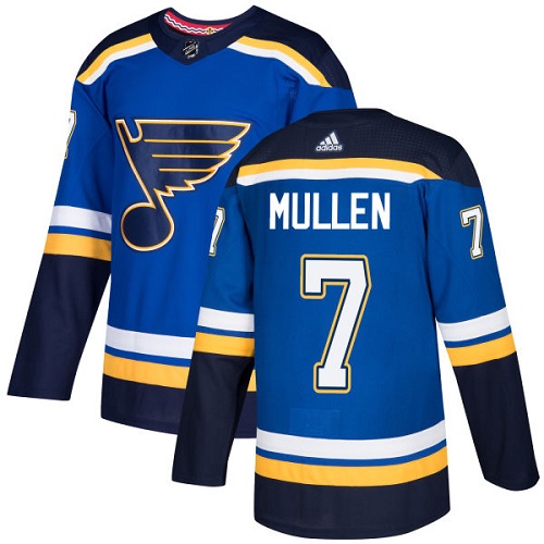 St. Louis Blues #7 Joe Mullen Blue Home Authentic Stitched Jersey Men's cheap jerseys for sale - CheapJerseys.Shop