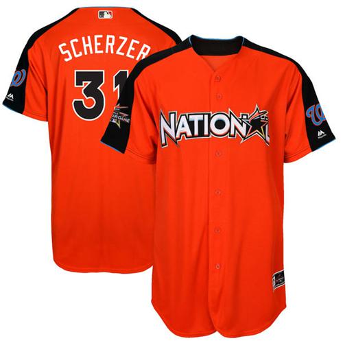 Washington Nationals #31 Max Scherzer Orange 2017 All-Star National League Stitched Youth Jersey Youth cheap jerseys for sale - CheapJerseys.Shop