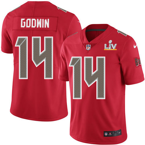 Buccaneers #14 Chris Godwin Red Men's Super Bowl LV Bound Stitched Limited Rush Jersey cheap jerseys for sale - CheapJerseys.Shop