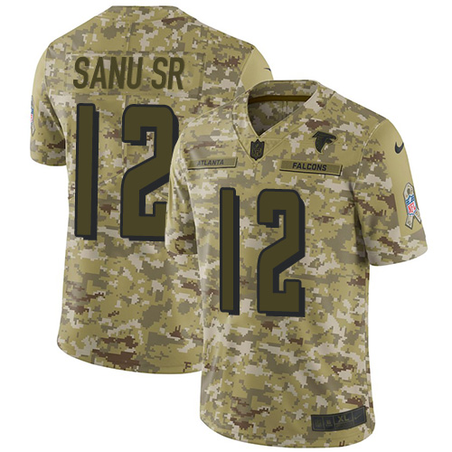 Atlanta Falcons #12 Mohamed Sanu Sr Camo Men's Stitched Limited 2018 Salute To Service Jersey Men's cheap jerseys for sale - CheapJerseys.Shop