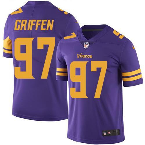 Minnesota Vikings #97 Everson Griffen Purple Men's Stitched Limited Rush Jersey Men's cheap jerseys for sale - CheapJerseys.Shop