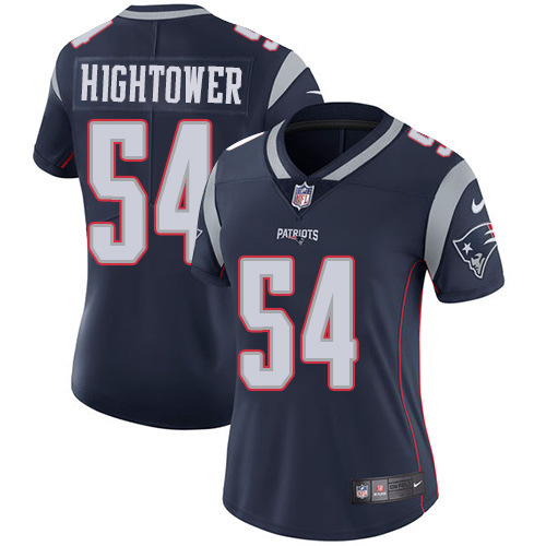 New England Patriots #54 Dont'a Hightower Navy Blue Team Color Women's Stitched Vapor Untouchable Limited Jersey Womens cheap jerseys for sale - CheapJerseys.Shop