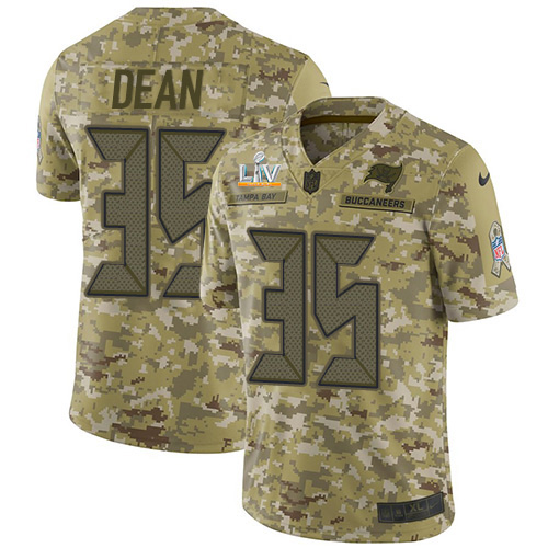 Tampa Bay Buccaneers #35 Jamel Dean Camo Youth Super Bowl LV Bound Stitched Limited 2018 Salute To Service Jersey Youth cheap jerseys for sale - CheapJerseys.Shop