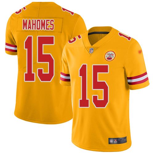 Chiefs #15 Patrick Mahomes Gold Men's Stitched Limited Inverted Legend Jersey cheap jerseys for sale - CheapJerseys.Shop