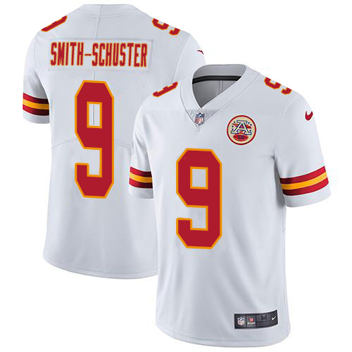 Chiefs #9 JuJu Smith-Schuster White Youth Stitched Vapor Untouchable Limited Jersey cheap jerseys for sale - CheapJerseys.Shop