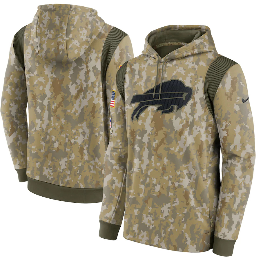 Buffalo Bills Camo 2021 Salute To Service Therma Performance Pullover Hoodie cheap jerseys for sale - CheapJerseys.Shop