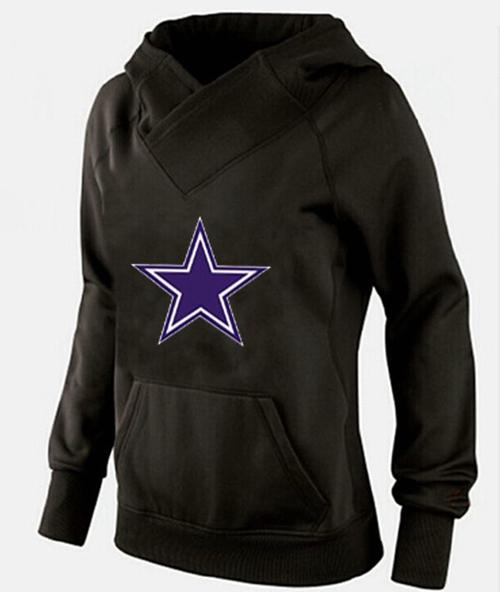 Women's Dallas Cowboys International Version Pullover Hoodie Black cheap jerseys for sale - CheapJerseys.Shop