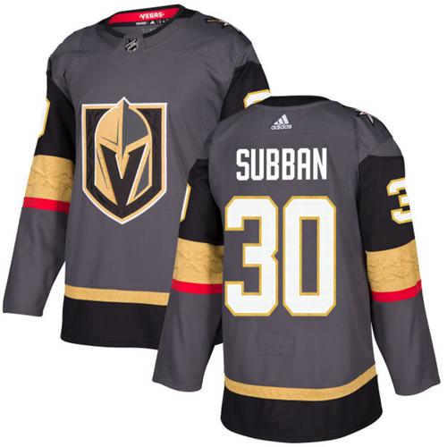 Golden Vegas Golden Knights #30 Malcolm Subban Grey Home Authentic Stitched Jersey Men's cheap jerseys for sale - CheapJerseys.Shop