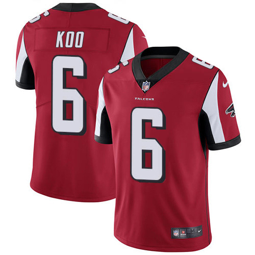Falcons #6 Younghoe Koo Red Team Color Men's Stitched Vapor Untouchable Limited Jersey cheap jerseys for sale - CheapJerseys.Shop