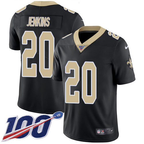 New Orleans Saints #20 Janoris Jenkins Black Team Color Men's Stitched 100th Season Vapor Untouchable Limited Jersey Men's cheap jerseys for sale - CheapJerseys.Shop