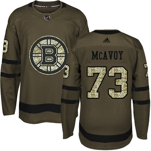 Boston Bruins #73 Charlie McAvoy Green Salute to Service Youth Stitched Jersey Youth cheap jerseys for sale - CheapJerseys.Shop
