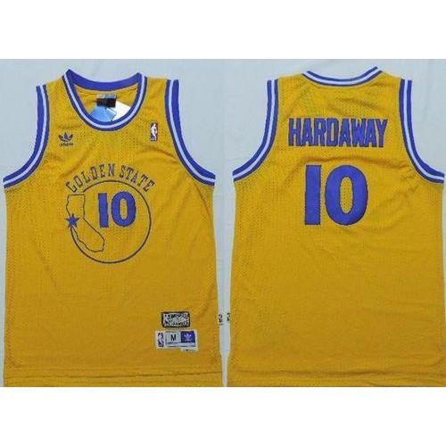 Golden State Warriors #10 Tim Hardaway Gold New Throwback Stitched Jersey Mens cheap jerseys for sale - CheapJerseys.Shop